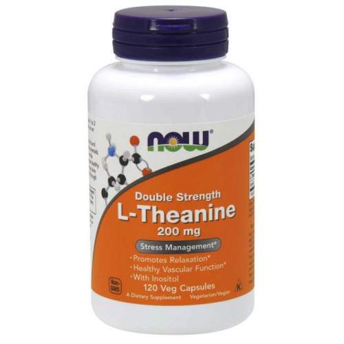 NOW Foods L-Theanine Double Strength 200 mg 120 kaps.