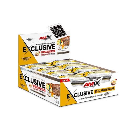 AMIX Exclusive Protein Bar, Carribean Punch, 24x40g
