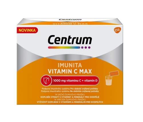 GLAXO SMITHKLINE Multivitamin Centrum Imunita Vitamin C Max 14sáčků