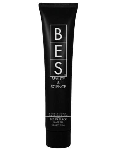 BES Hair Fashion Bes In Black Gel 170ml - černý gel vlasy
