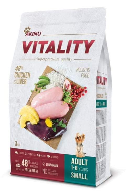 Akinu VITALITY dog adult small chicken & liver
