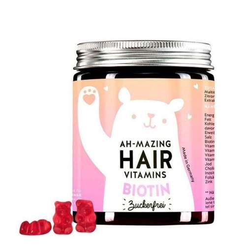 LUXURY DISTRIBUTION Bears With Benefits Ah-mazing Vitamíny pro zdravé vlasy s biotinem bez cukru 45 ks
