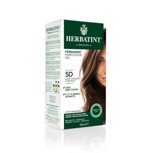 HERBATINT Permanentní barva na vlasy zlatavá blond 7D