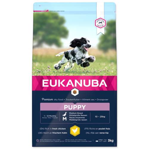 Eukanuba Puppy Medium 3kg (8710255122595)