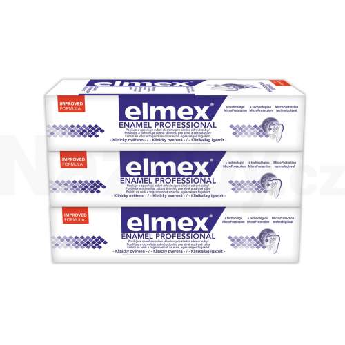 ELMEX Enamel Protection Professional zubní pasta 3x 75 ml