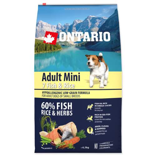 Ontario Dog Adult Mini Fish & Rice