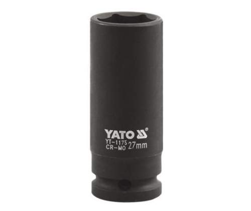YATO Nástavec 1&amp;quot; rázový šestihranný hluboký 27 mm CrMo, YT-1175