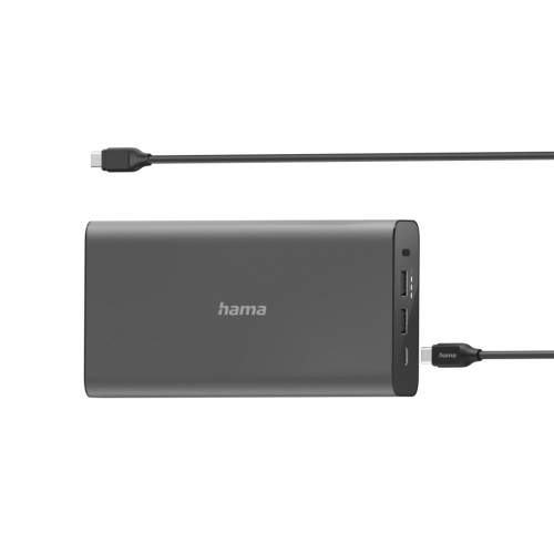 Hama powerbanka, USB-C, 26800 mAh, Power Delivery (PD), 5-20 V/60 W (i pro notebooky); 200012