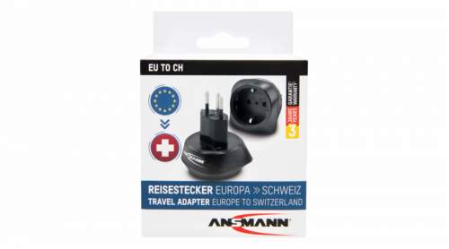 Cestovní adaptér Ansmann EU to CH 1250-0034