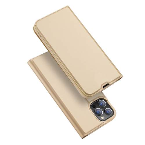 DUX Peňaženkový kryt Apple iPhone 13 Pro zlatý
