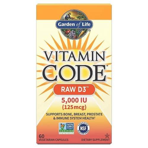 Garden of Life Vitamin Code RAW D3 5000 IU 60 kapslí