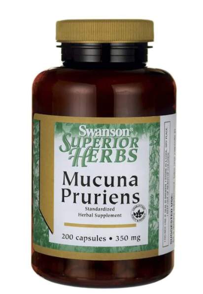 Swanson Mucuna Pruriens 200 ks kapsle 350 mg
