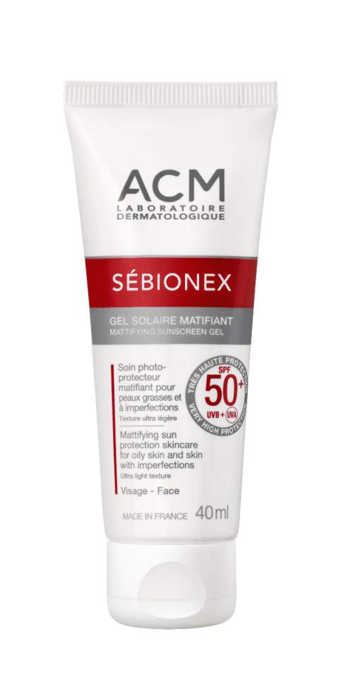 ACM Zmatňující krémový gel SPF 50+Sébionex (Mattifying Sunscreen Gel) 40 ml