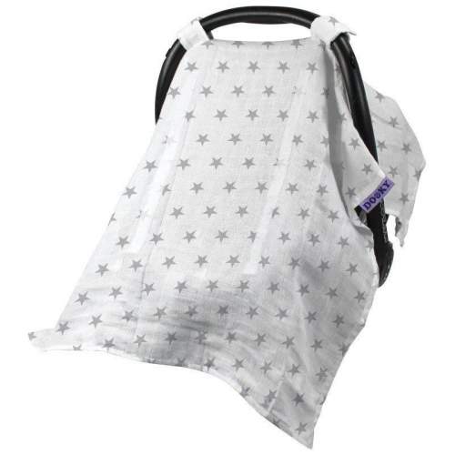 Dooky Car Seat Canopy Silver Stars