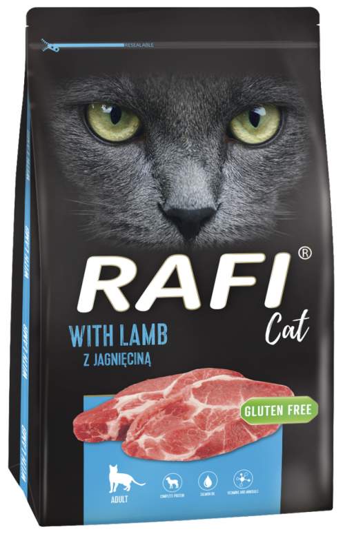 DOLINA NOTECI Rafi Cat suché krmivo pro kočky s jehněčím masem 7kg