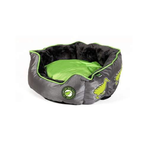 Pelech KIWI WALKER Running Kiwi Oval Bed Green/Grey (L) 55x55x20
