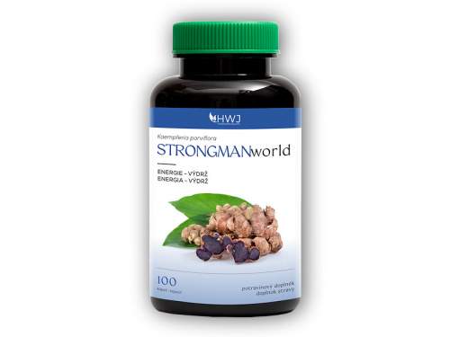 Herbal World STRONGMANworld Zázvor černý 100 kapslí