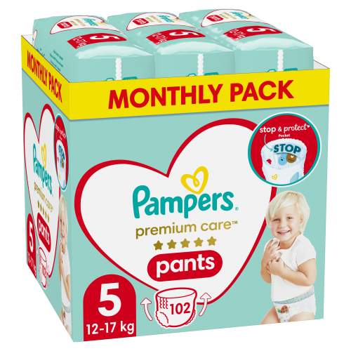 Pampers  Premium Care Plenkové Kalhotky Vel. 5 (102 Kusů)