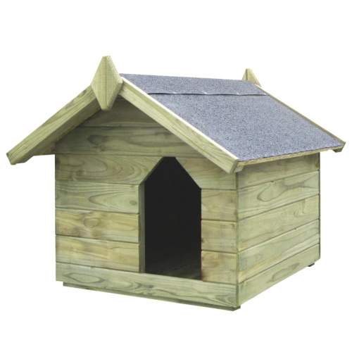 zahrada-XL Zahradní psí bouda s otevírací střechou impregnovaná borovice