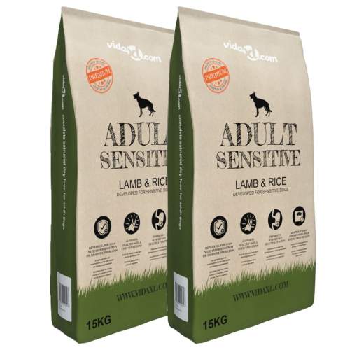 zahrada-XL Prémiové psí granule Adult Sensitive Lamb & Rice, 2 ks, 30 kg