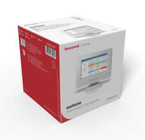 Chytrý termostat Honeywell EvoTouch-WiFi THR99C3100, řídící jednotka s napájením