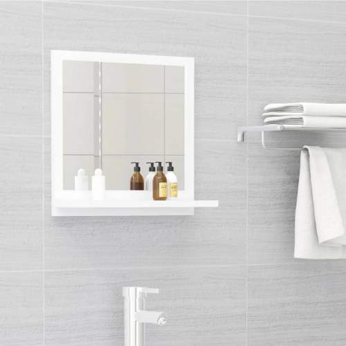 zahrada-XL Koupelnové zrcadlo bílé 40 x 10,5 x 37 cm dřevotříska