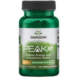 Swanson PEAK ATP 30 ks vegetariánská kapsle, 400 mg