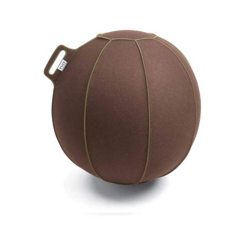 Hnědý sedací / gymnastický míč VLUV VELT Ø 65 cm