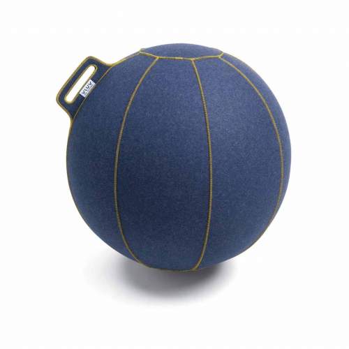 Modrý sedací / gymnastický míč VLUV VELT Ø 65 cm