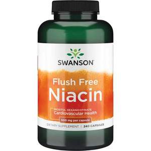 Swanson Flush Free Niacin 240 ks kapsle 500 mg