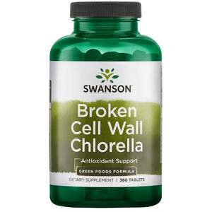 Swanson Broken Cell Wall Chlorella 360 ks tablety