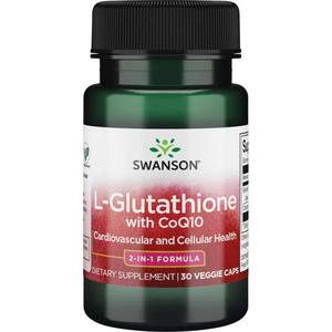 Swanson L-Glutathione with CoQ10 30 ks vegetariánská kapsle