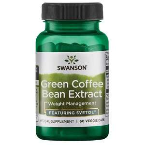 Swanson Green Coffee Bean Extract 60 ks vegetariánská kapsle 200 mg