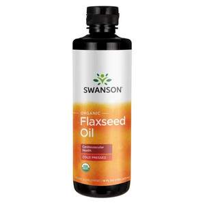 Swanson Organic Flaxseed Oil 473 ml tekutina