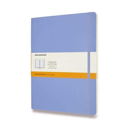 Moleskine Zápisník světle modrý XL, měkký linkovaný