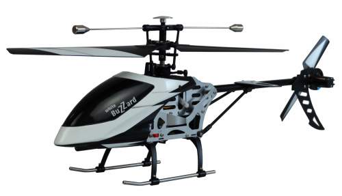 BUZZARD V2 jednorotorový vrtulník se stabilizací, 4ch, RTF, 2,4 GHz, bílý AMEWI Trade e.K. - RC_98318