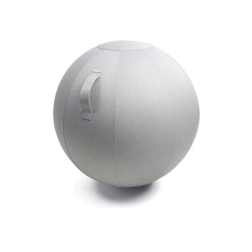 Stříbrný sedací / gymnastický míč  VLUV LEIV Ø 65 cm