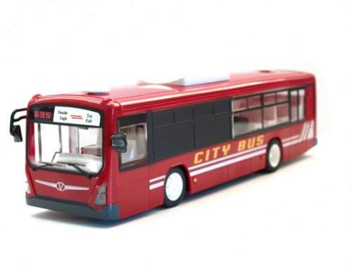 Rayline GmbH Městský autobus s otevíracími dveřmi 33cm červený