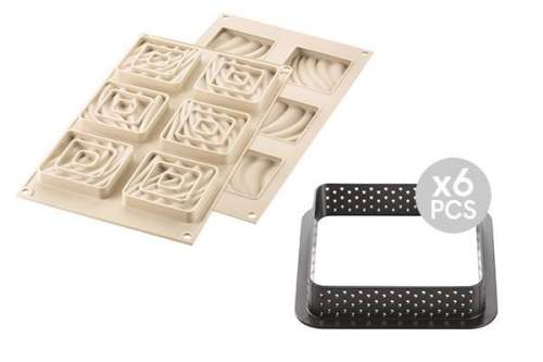 Silikomart Kit Mini Tarte Sand
