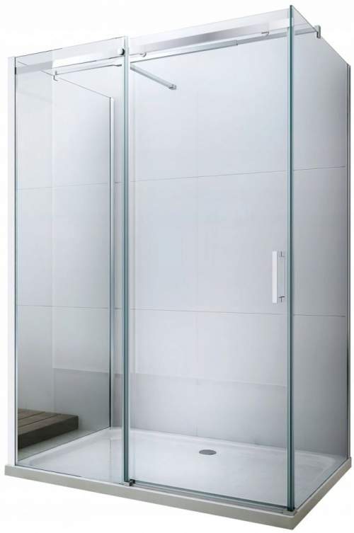 MEXEN/S OMEGA sprchový kout 3-stěnný 100x100 cm, transparent, chrom 825-100-100-01-00-3S