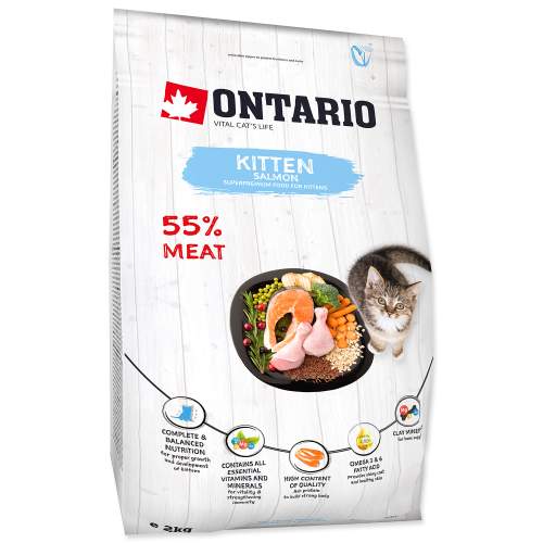 ONTARIO Cat Fresh Meat Kitten Salmon 2kg