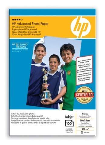 HP Advanced Glossy Photo Paper, 10 x 15 cm