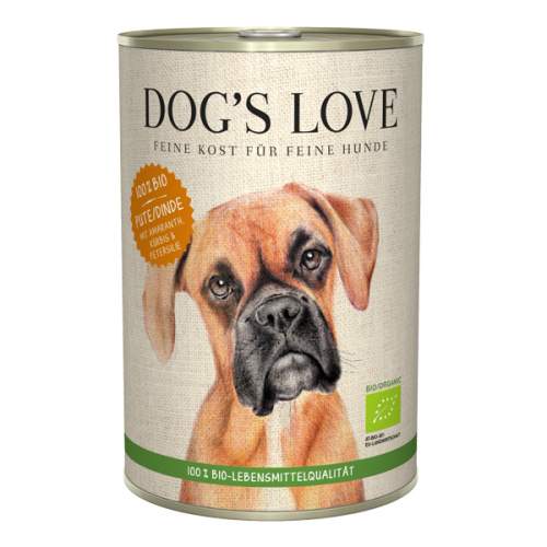 Dog's Love konzerva Bio Krocan 400 g