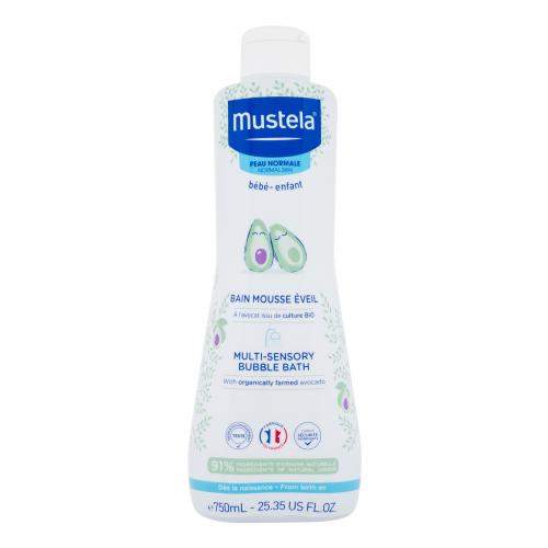 Mustela Bébé Multi-Sensory Bubble Bath jemný mycí gel pro miminka 750 ml pro děti