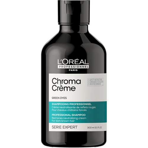 L´Oréal Professionnel Profesionální zelený šampon neutralizující červené tóny Serie Expert Chroma Crème 300 ml