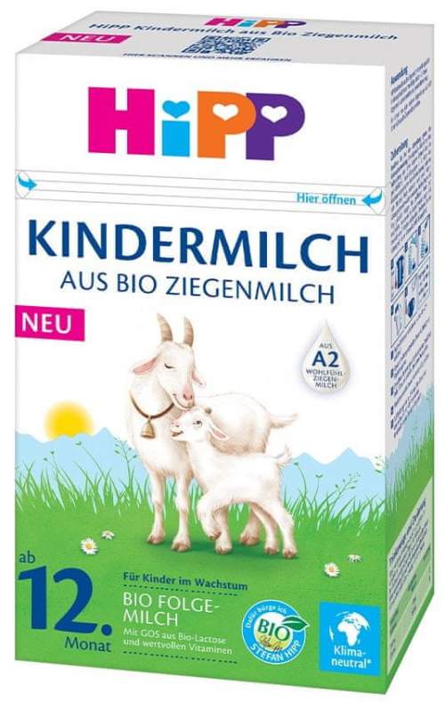 HiPP 3 BIO Kozí mléko Junior od 12. měsíce, 400 g