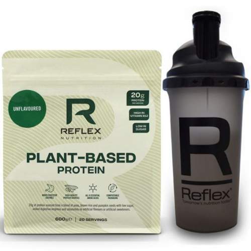 Reflex Plant Based Protein 600g natural + Šejkr 500ml ZDARMA Varianta: natural