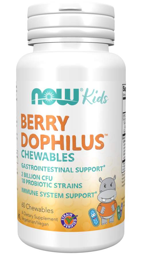 Now Foods NOW BerryDophilus Kids 60 pastilek