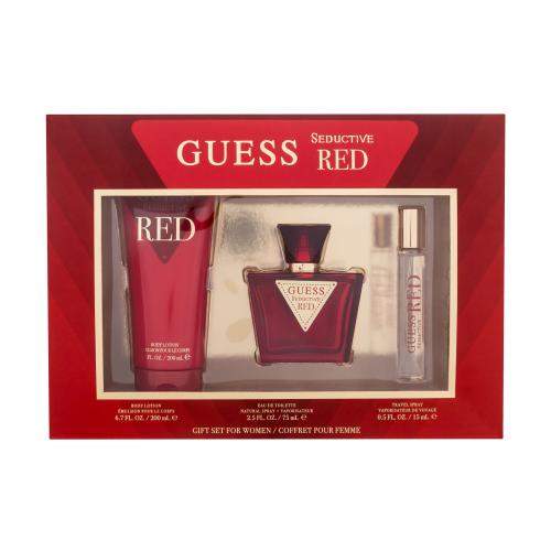 GUESS Seductive Red dárková kazeta pro ženy toaletní voda 75 ml + tělové mléko 200 ml + toaletní voda 15 ml