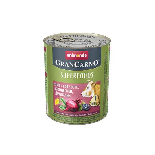 Animonda GranCarno Superfoods konzerva hovězí a červená řepa 800g